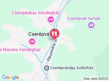 Cserépvár Étterem Cserépváralja a térképen