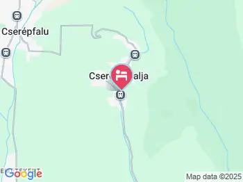 Falusi Vendégház Cserépváralja a térképen