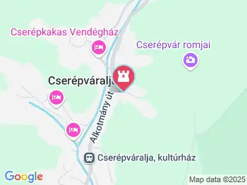 Munkás Szent József Katolikus templom Cserépváralja a térképen