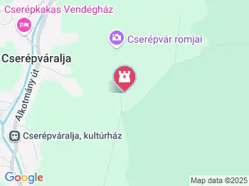 Török kori kút Cserépváralja a térképen