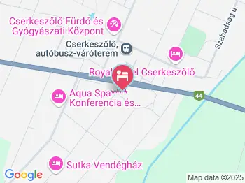 Cserke Apartmanház Cserkeszőlő a térképen