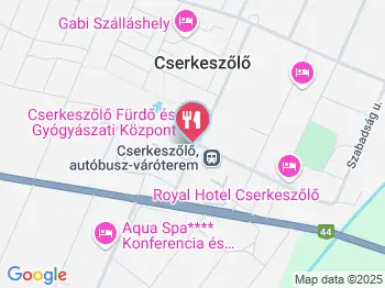 Elizabeth Étterem Cserkeszőlő a térképen