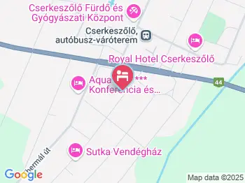 Napsugár Apartman Cserkeszőlő a térképen