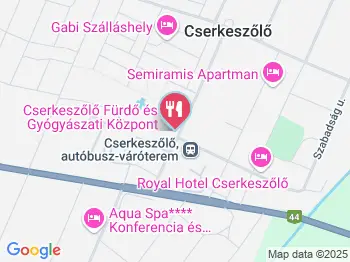 Napsugár Étterem Cserkeszőlő a térképen