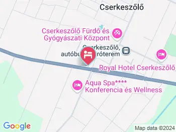 Riadorma Apartman Cserkeszőlő a térképen