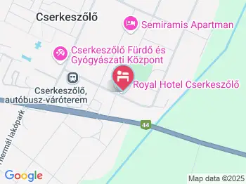 Royal Hotel Cserkeszőlő a térképen