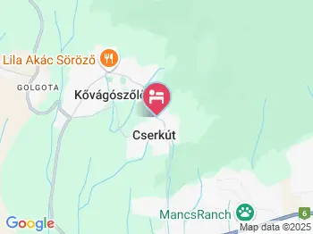 Borbolya Vendégház Cserkút a térképen