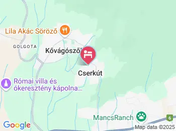 Mandula Vendégház Cserkút a térképen