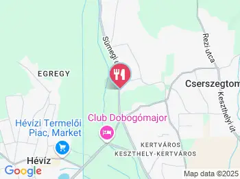 Napraforgó Vendéglő Cserszegtomaj a térképen