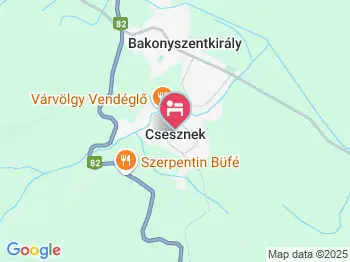 Erdő Szíve Vendégház Csesznek a térképen