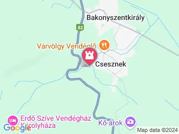 Kőmosó-szurdok Csesznek a térképen