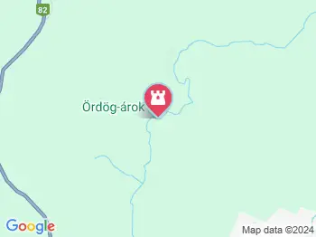 Ördög-árok Csesznek a térképen