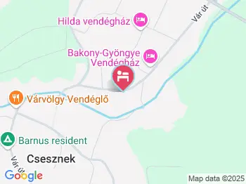 Vár-Lak Vendégház Csesznek a térképen