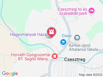 Hagyományok Háza Csesztreg a térképen