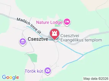 Tájház Csesztve a térképen