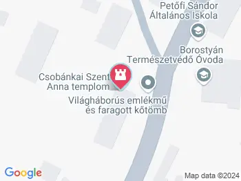 Csobánkai Szent Anna-templom Csobánka a térképen