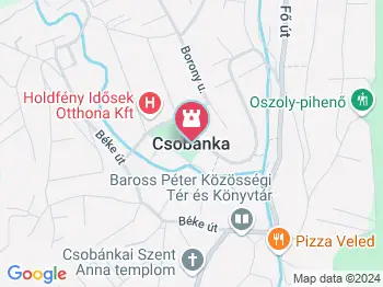 Égbekiáltó Csobánka a térképen