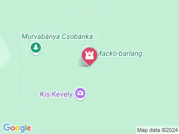 Mackó-barlang Csobánka a térképen