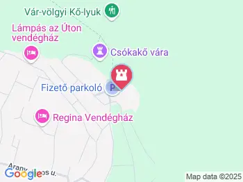 Kárpátok őre Csókakő a térképen