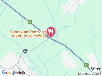 Sandokan Étterem Csókakő a térképen