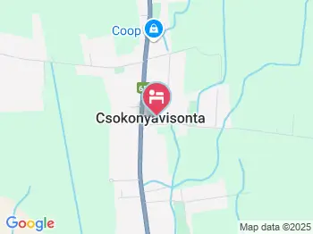 Korona Panzió Csokonyavisonta a térképen