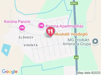 Muskátli Vendéglő Csokonyavisonta a térképen
