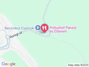 Pollushof Panzió étterme Csolnok a térképen