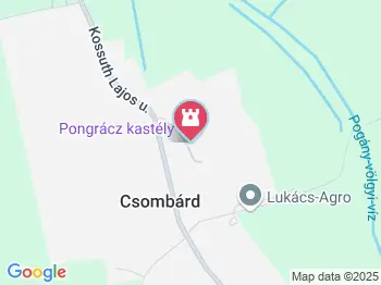 Pongrácz Kastély Csombárd a térképen