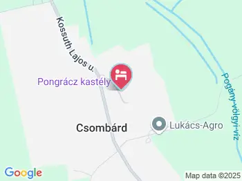 Pongrácz Kastély Csombárd a térképen