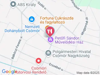 Burger Bár Csömör a térképen