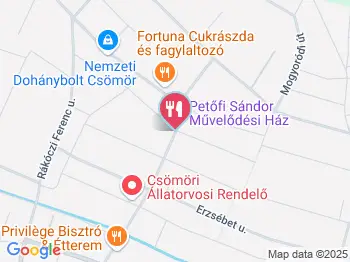 Kultúr 2 Bisztró Csömör a térképen