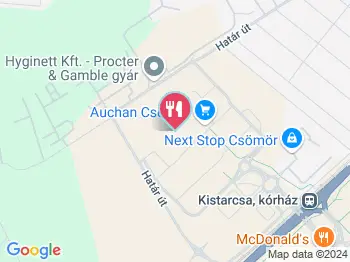 Teli Tál - Auchan Csömör a térképen