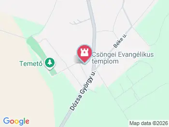 Csöngei Evangélikus Templom Csönge a térképen