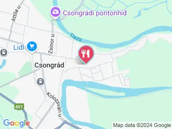 Bárka Étterem Csongrád a térképen