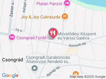 Csabi Cukrászda Csongrád a térképen