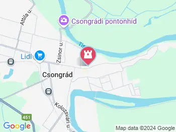 Csongrádi Nagyboldogasszony templom Csongrád a térképen