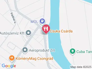 Csuka Csárda  Csongrád a térképen