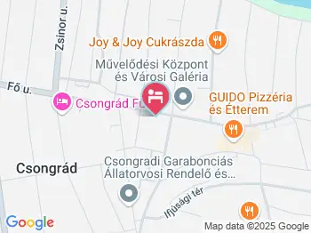 Erzsébet Hotel Csongrád Csongrád a térképen