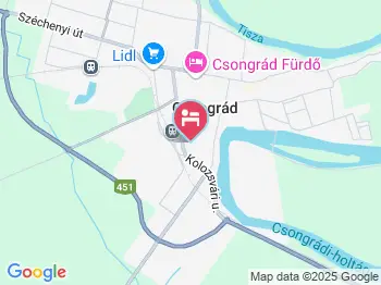 Kézműves Vendégház Csongrád a térképen
