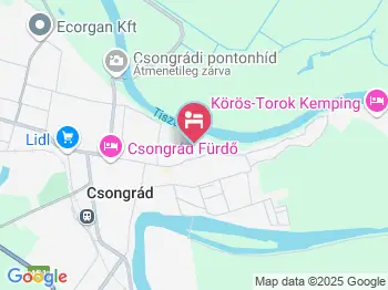 Öreg Tölgy Panzió Csongrád a térképen