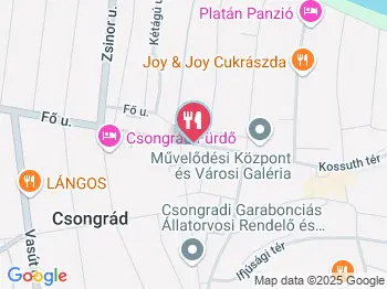 Unicum Presszó Csongrád a térképen