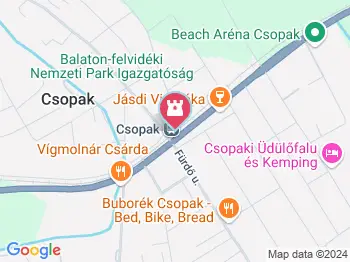 375.008 gőzmozdony Csopak a térképen