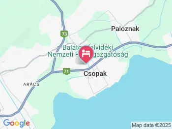 Attila Apartman Csopak a térképen