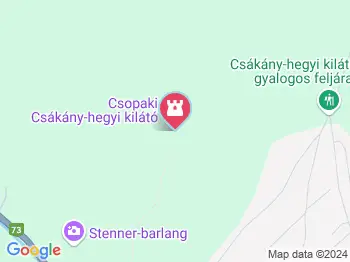 Csákány-hegyi kilátó Csopak a térképen