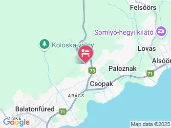 Gallai Apartman Csopak a térképen