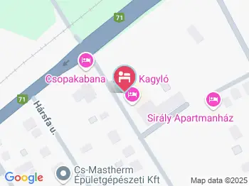 Hotel Kagyló Csopak a térképen