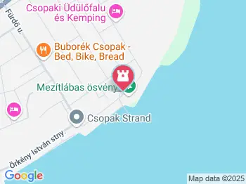 Mezítlábas Ösvény Csopak a térképen