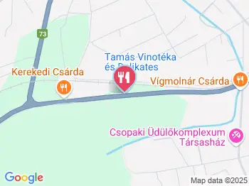 Tamás Vinotéka & Delikátesz Csopak a térképen