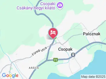 Vöröskút A Apartman Csopak a térképen