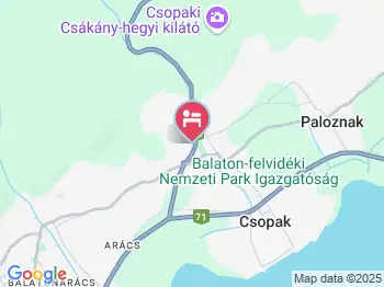 Vöröskút B Apartman Csopak a térképen